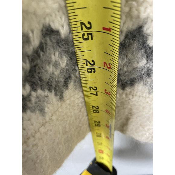 Jones New York Women's Hand Knit Full Zip Cardigan Long Sleeve Cream Size L NWT - Picture 5 of 7